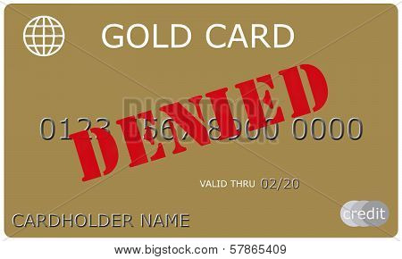 Denied Gold Credit Card