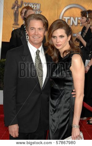 Kyle MacLachlan and Desiree Gruber at the 15th Annual Screen Actors Guild Awards. Shrine Auditorium, Los Angeles, CA. 01-25-09
