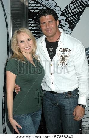 Alana Curry and Jose Canseco at the Birthday Bash for Katie Lohmann. S Bar, Hollywood, CA. 01-27-09