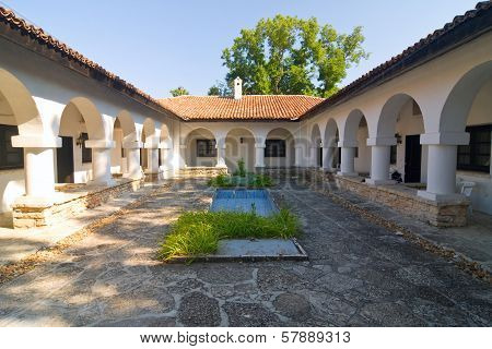 Courtyard With Swimming Pool, Gardens In Balchik, Bulgaria