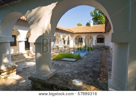Courtyard With Swimming Pool, Gardens In Balchik, Bulgaria