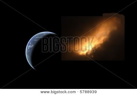 Cometa e la terra