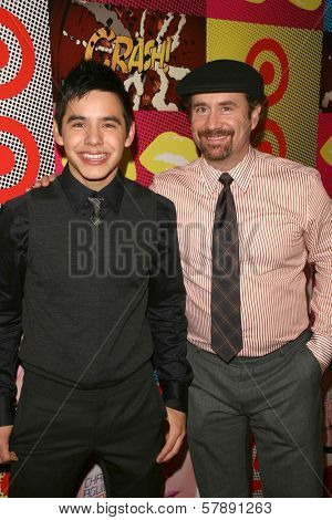 David Archuleta and his father  at 'A Night of Music' Grand Opening of the Target Terrace at LA Live. Target Terrace, LA Live, Los Angeles, CA. 11-23-08