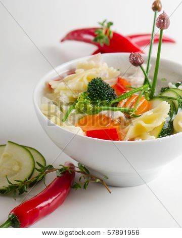 Bowl Of Vegetable Soup