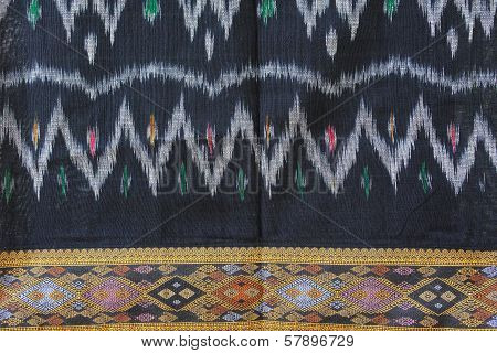 Hand-woven Fabrics In Thai-pattern Designs.