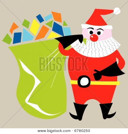 Boże Narodzenie. Ilustracja wektorowa Santa Claus