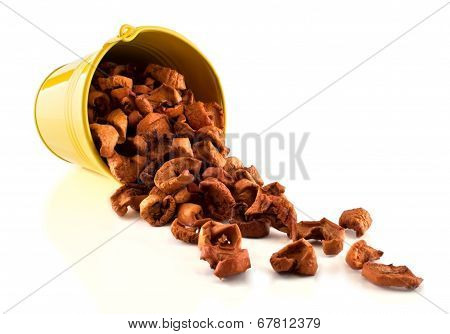 Capsized Pail With Dried Fruits
