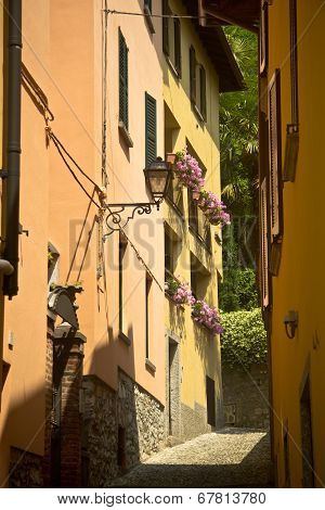 street at Bellagio village, Italy