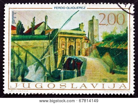 Postage Stamp Yugoslavia 1968 Porta Terraferma, Zadar, By Ferdo