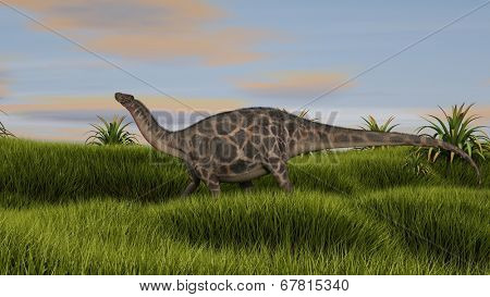walking dicraeosaurus