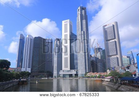 Singapore Skyline and Singapore river