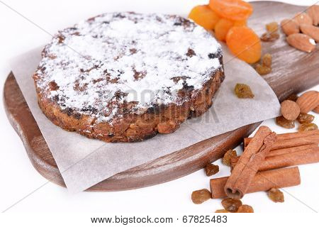 Delicious cake panforte close-up