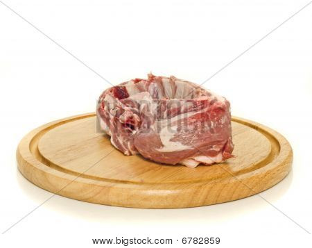 เนื้อดิบบน Hardboard กลม