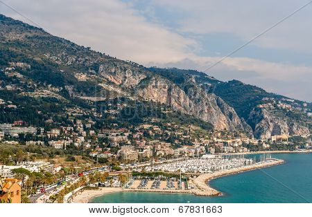 View Of Garavan - Menton - French Riviera