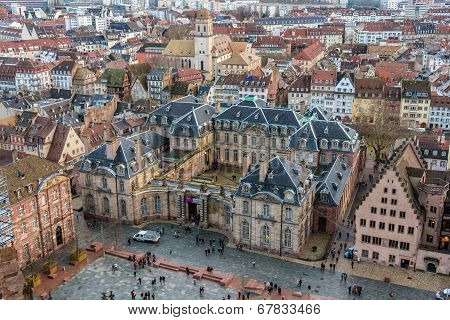 View Of Rohan Palace In Strasbourg - Alsace, France