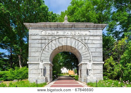 Historic Arched Entry To Camp Randall Stadium
