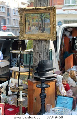 Paris Flea Market Vendor's Stall