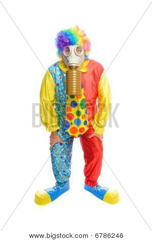 いくつか Clownwearing、防毒マスク