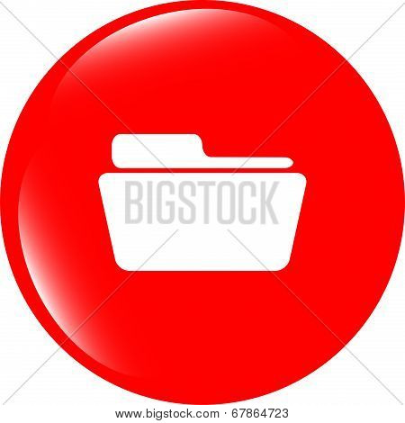 Folder Icon Web Button Image & Photo (Free Trial) | Bigstock