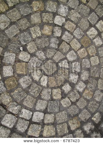 kreisförmige Backstein Hintergrund