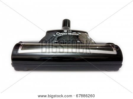 GOMEL, BELARUS - MAY 23, 2014: LG vacuum cleaner Carpet Master. LG Corporation is a South Korean multinational conglomerate corporation.