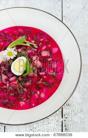Cold beetroot soup