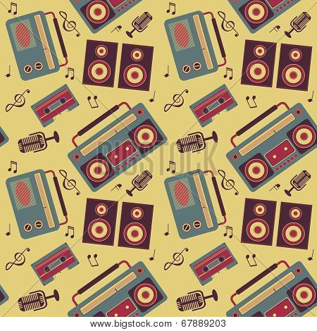 Retro Music Pattern