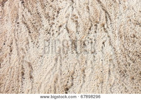 Sand Surface After The Rain