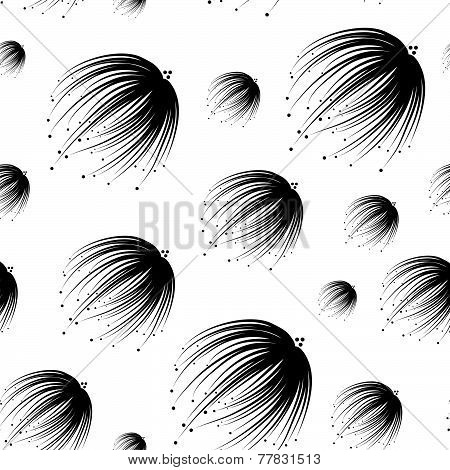 Round retro pattern in vector