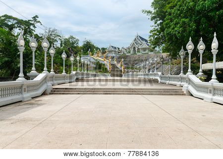 White Buddhist Temple In Thailand