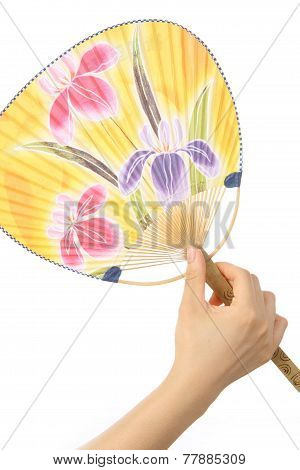 Japanese traditional paper fan UCHIWA
