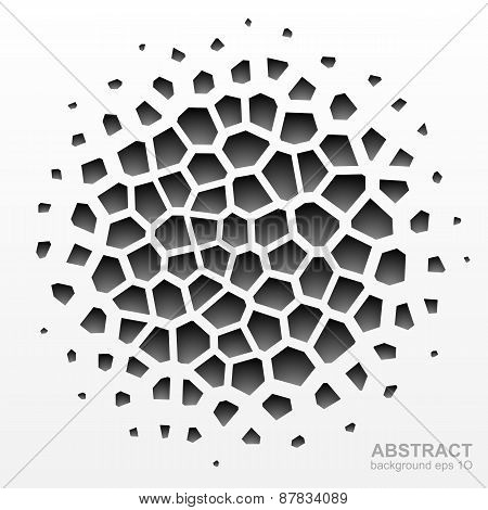 Abstract grayscale geometric pattern
