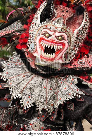 Monster disguise In Carnival Of Bayaguana/Dominican Republic