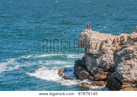 People Enjoying The View At Hermanus