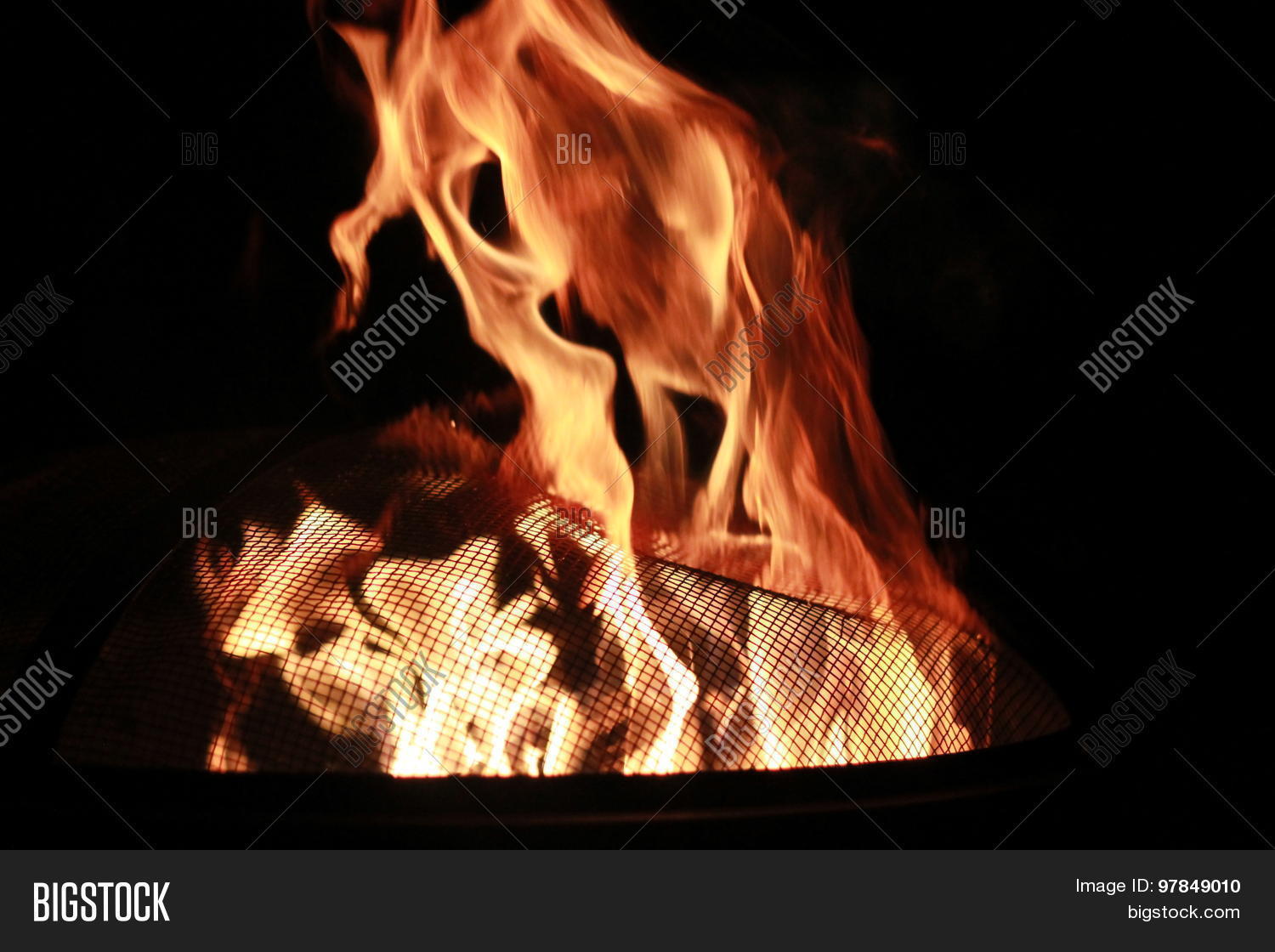 Fire Burning Fire Pit Image & Photo (Free Trial) Bigstock