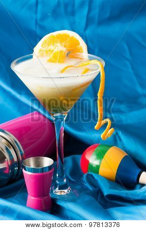 Orange With Pink Cocktail Shaker