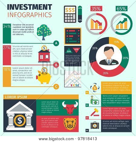 Investment Infographics Set