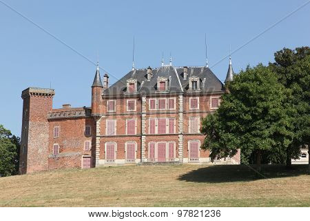 Castle of Tavernost in the Dombes, France
