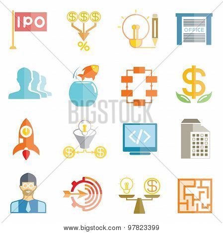 start up business icons