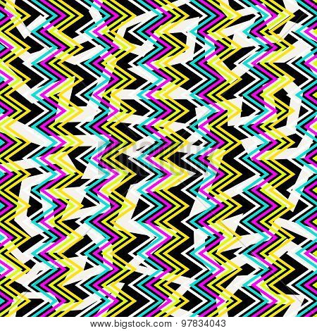 Retro 80S Seamless Pattern Background