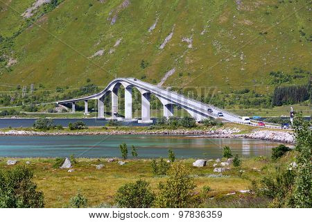 Cantilever Bridge In Norway