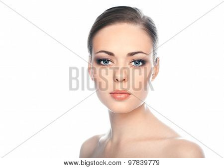 Portrait Of Young Beautiful Woman