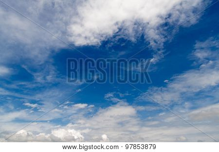 Background Blue Sky And White Coluds