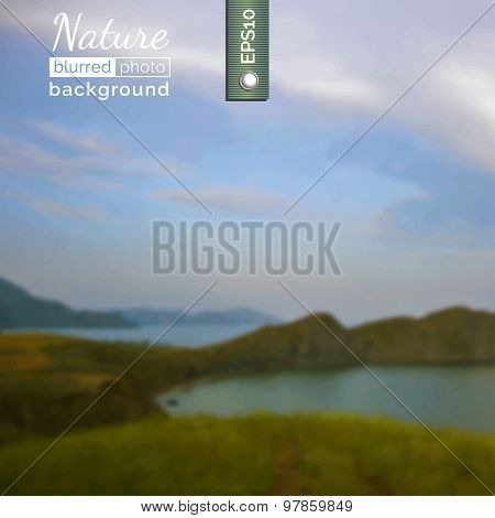 Blurred photo background. Vector.