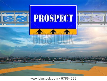 Blue Route Sign Concept
