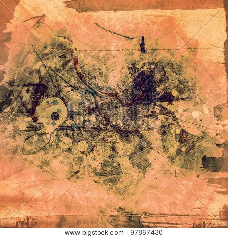Highly detailed grunge abstract textured collage design ,watecolor handpainted background or texture with space for your text