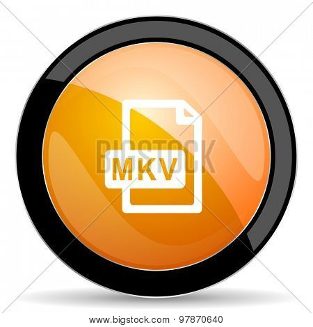 mkv file orange icon 