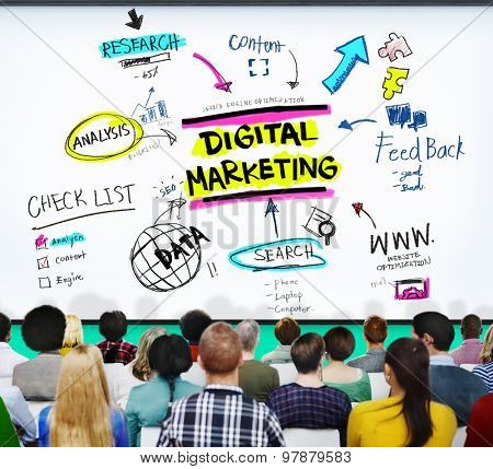 Digital Marketing Branding Strategy Online Media Concept