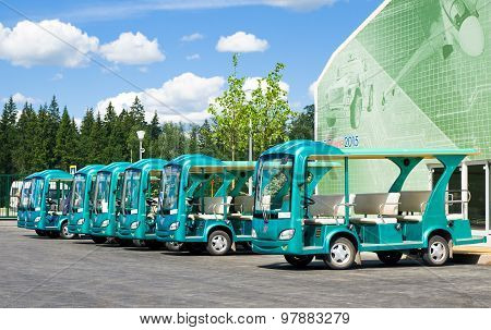 Buses in a row
