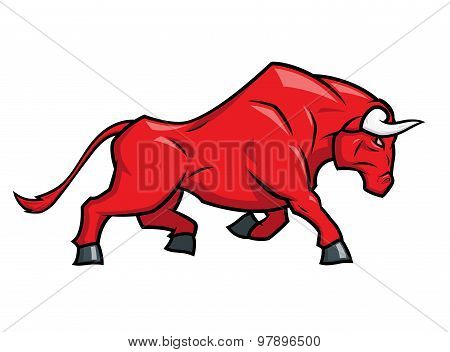 Angry bull running 2